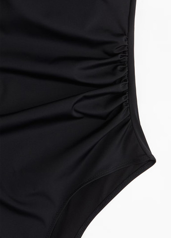 Черный летний купальник слитный H&M