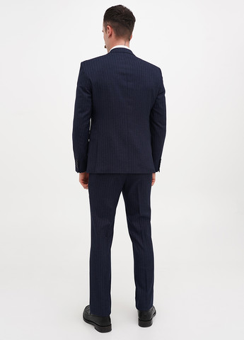 Темно-синій демісезонний костюм (піджак, штани) брючний Federico Cavallini