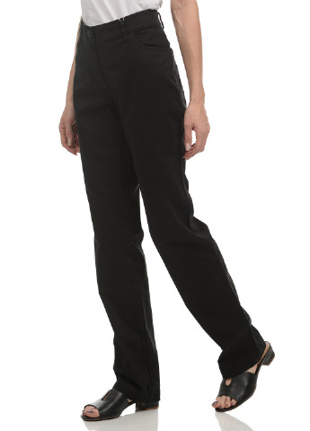Черные джинсовые демисезонные прямые брюки Tom Tailor