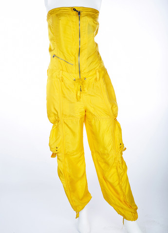 Комбинезон Ralph Lauren комбинезон-брюки однотонный жёлтый кэжуал полиэстер