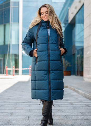 Синя зимня куртка-пальто одрі MioRichi