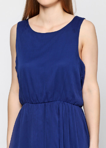 Синее кэжуал платье Zalando однотонное