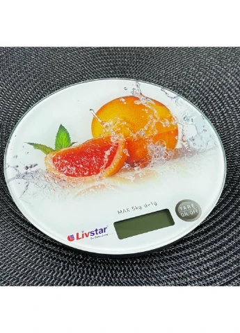 Ваги кухонні Апельсин LSU-5008-Orange 5 кг Livstar (253614817)