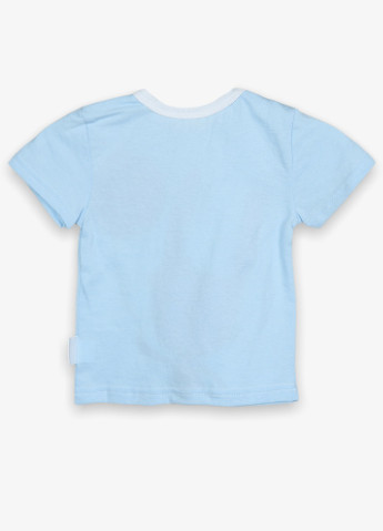 Голубая демисезонная футболка Ромашка