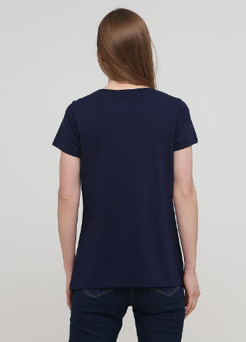 Темно-синяя летняя футболка Patrizia Dini