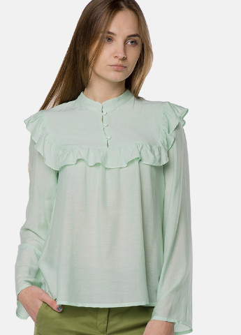 Блідо-зелена демісезонна блуза MR 520