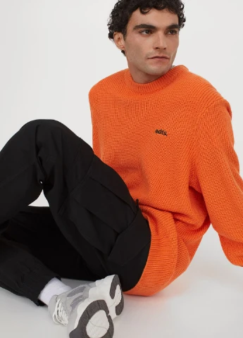 Черные летние брюки H&M