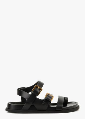 Черные босоножки Le'BERDES с ремешком с пряжкой