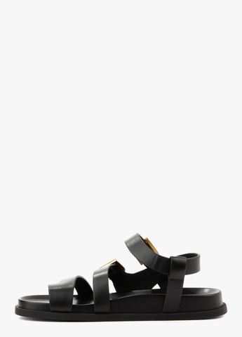 Черные босоножки Le'BERDES с ремешком с пряжкой