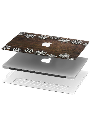 Чехол пластиковый для Apple MacBook Pro 15 A1707/A1990 Снежинки (Snowflakes) (9649-2324) MobiPrint (218987718)