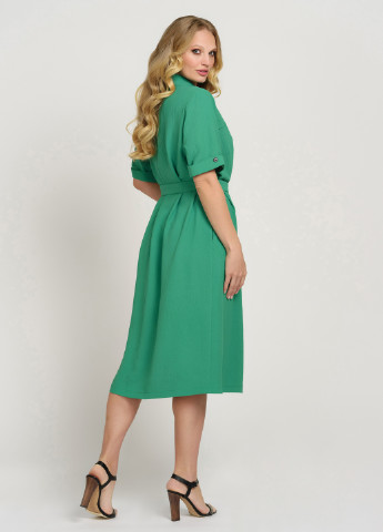 Зелена кежуал сукня сорочка Miledi однотонна