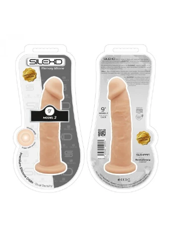 Фалоімітатор Oscar Flesh (MODEL 2 size 9in), двошаровий, силікон+Silexpan, діаметр 5,4см Silexd (255073350)