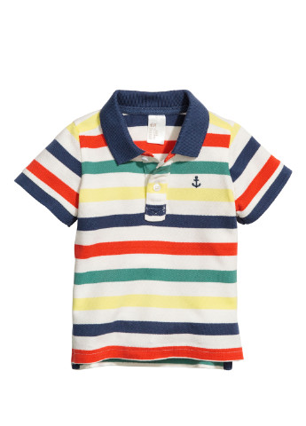 Цветная детская футболка-футболка для мальчика H&M в полоску