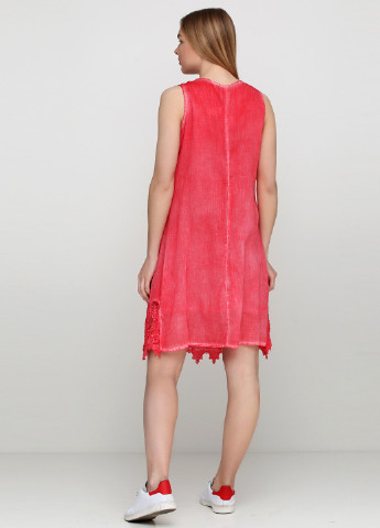 Красное кэжуал платье No Brand с геометрическим узором
