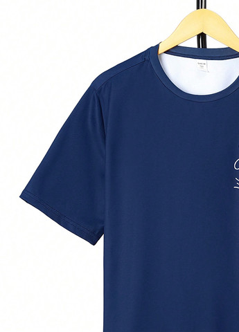 Синя всесезон піжама (футболка, шорти) футболка + шорти SHEIN