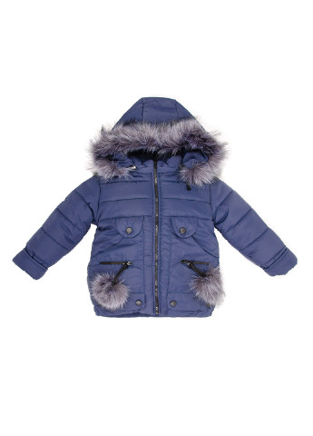 Темно-синяя зимняя зимняя курточка для девочки Vestes