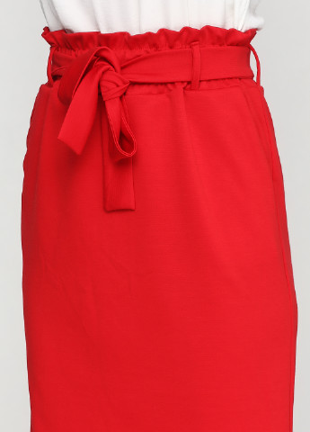 Красная кэжуал однотонная юбка Majaly мини