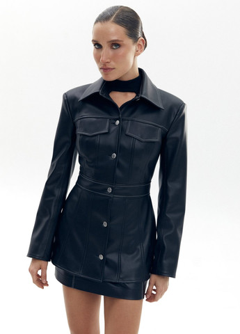 Черный женский жакет Gepur однотонный - демисезонный