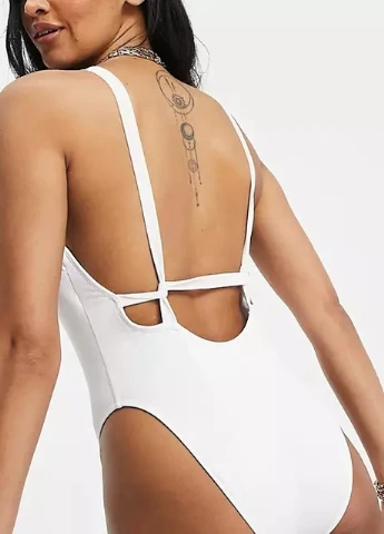 Белый летний купальник Asos