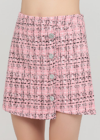 Розовая кэжуал меланж юбка No Brand
