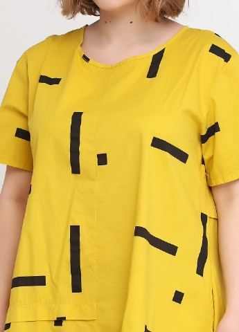 Жовтий кежуал сукня New Colection з малюнком