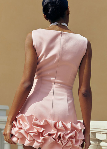 Рожева святковий, коктейльна сукня Gepur однотонна