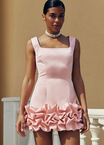 Рожева святковий, коктейльна сукня Gepur однотонна