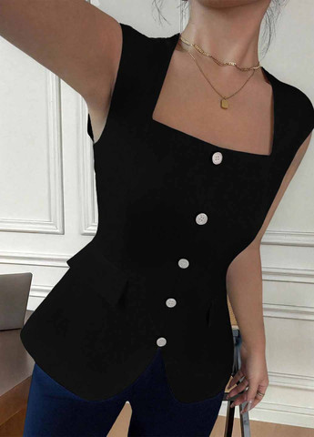 Чорна блуза SHEIN