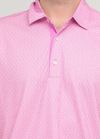 Розовая футболка-поло для мужчин Greg Norman с рисунком
