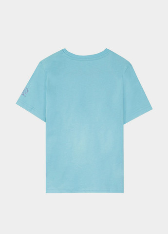 Голубая летняя футболка Piazza Italia