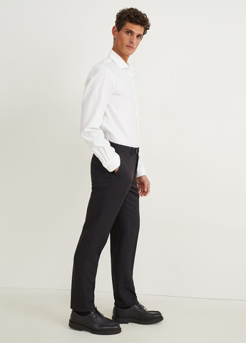 Черные классические демисезонные зауженные, классические брюки C&A