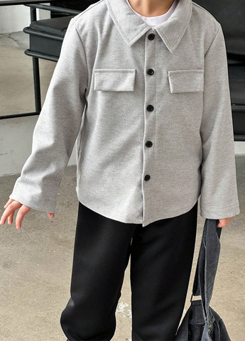 Комбінований демісезонний костюм (сорочка, штани) брючний, з сорочкою SHEIN