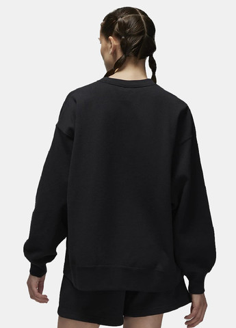 Черный свитшот dq4599-010 Jordan однотонный нашивки (313872987)