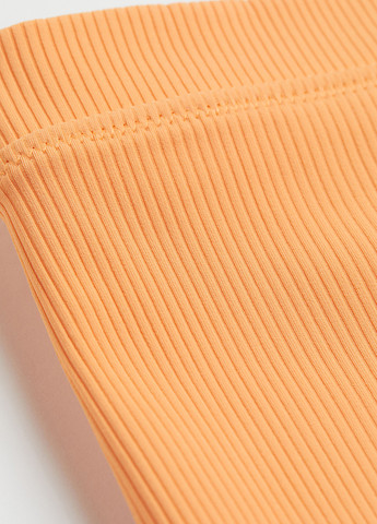Оранжевые купальные трусики однотонные H&M