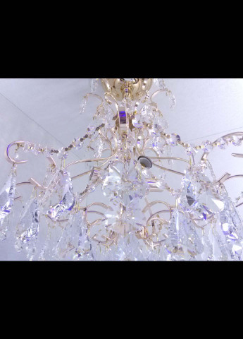 Люстра стельова кришталева 90050/4 Золото 59х49х49 см. Handmade (234538054)