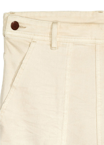 Кремовые демисезонные клеш джинсы H&M
