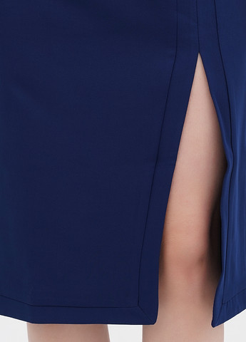Темно-синее кэжуал платье футляр Rebecca Tatti однотонное