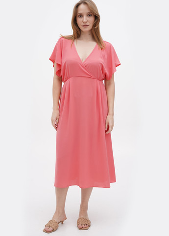 Рожева кежуал сукня кльош Only однотонна