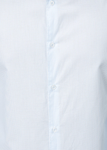 Светло-голубой классическая рубашка в клетку KOTON