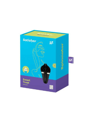Мороженка спиннатор Lay-On - Sweet Treat Black/Gold, 10 режимов работы, водонепроницаемая Satisfyer (256537787)