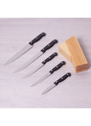 Набор кухонных ножей KM-5121 6 предметов Kamille комбинированные,
