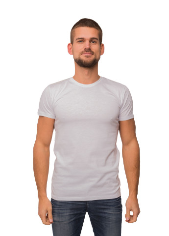 Біла футболка чоловіча Наталюкс 12-1338