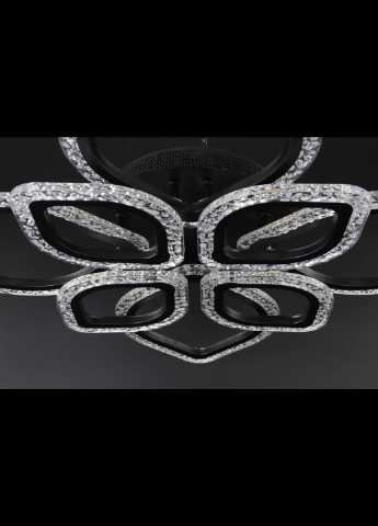 Люстра стельова LED з пультом A2522 / 4 + 4-bk Чорний 10х53х71 см. Handmade (234539622)