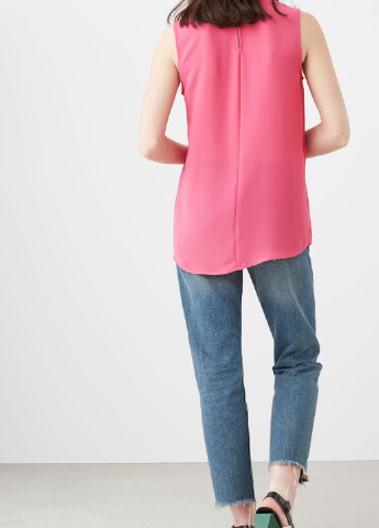 Розовая летняя блуза Mango