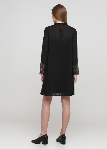 Черное кэжуал платье а-силуэт Collection IRL однотонное