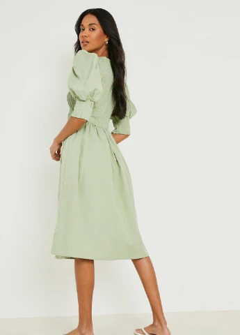 Оливкова (хакі) сукня Boohoo
