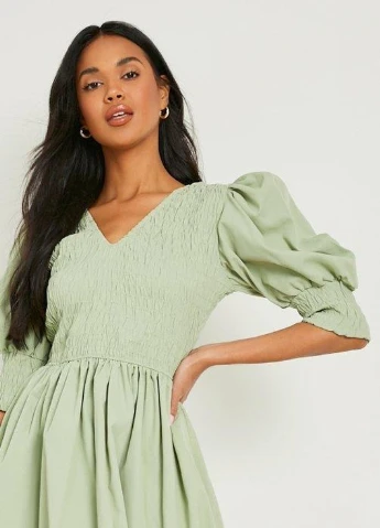 Оливкова (хакі) сукня Boohoo