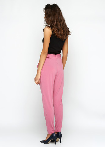 Розовые кэжуал демисезонные брюки Nly design