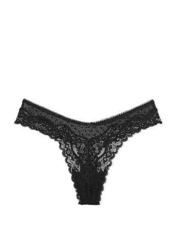 Черный демисезонный комплект (бюстгалтер, трусики) Victoria's Secret