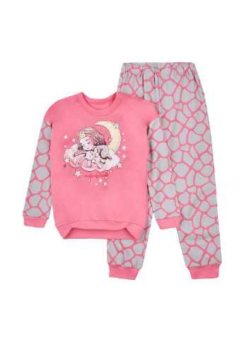 Розовая всесезон пижама (свитшот, брюки) свитшот + брюки Z16
